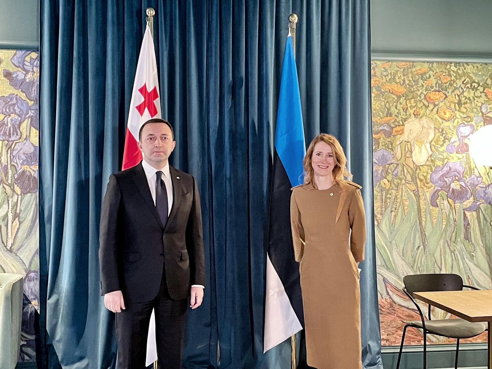 СМИ: Премьер-министр Эстонии сделала укор Ираклию Гарибашвили за прослушивание дипломатов