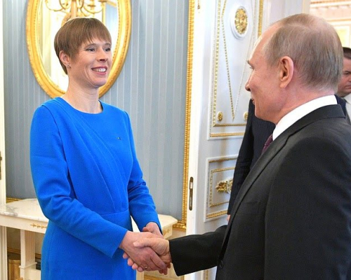 Президент Эстонии на встрече с Путиным затронула тему Грузии