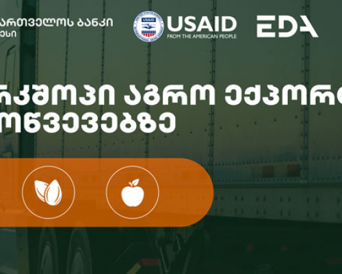 საქართველოს ბანკის მხარდაჭერით აგროექსპორტის გამოწვევებზე 3-დღიანი ვორქშოპი გაიმართა