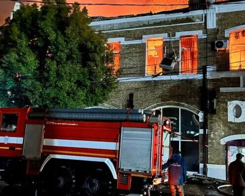В оккупированной Абхазии при пожаре сгорела картинная галерея