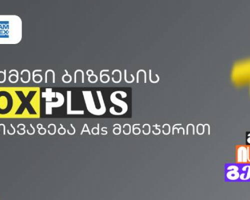 საქართველოს ბანკის Ads მენეჯერით 30-ჯერ მეტი PLUS ქულის შეთავაზების შექმნა ბიზნესებს ნოემბრის ბოლომდე შეუძლიათ