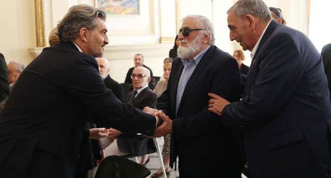 მიხეილ ყაველაშვილმა ვასილ ჩიგოგიძე და რამინ მიქაბერიძე რუსთაველის სახელობის პრემიით დააჯილდოვა