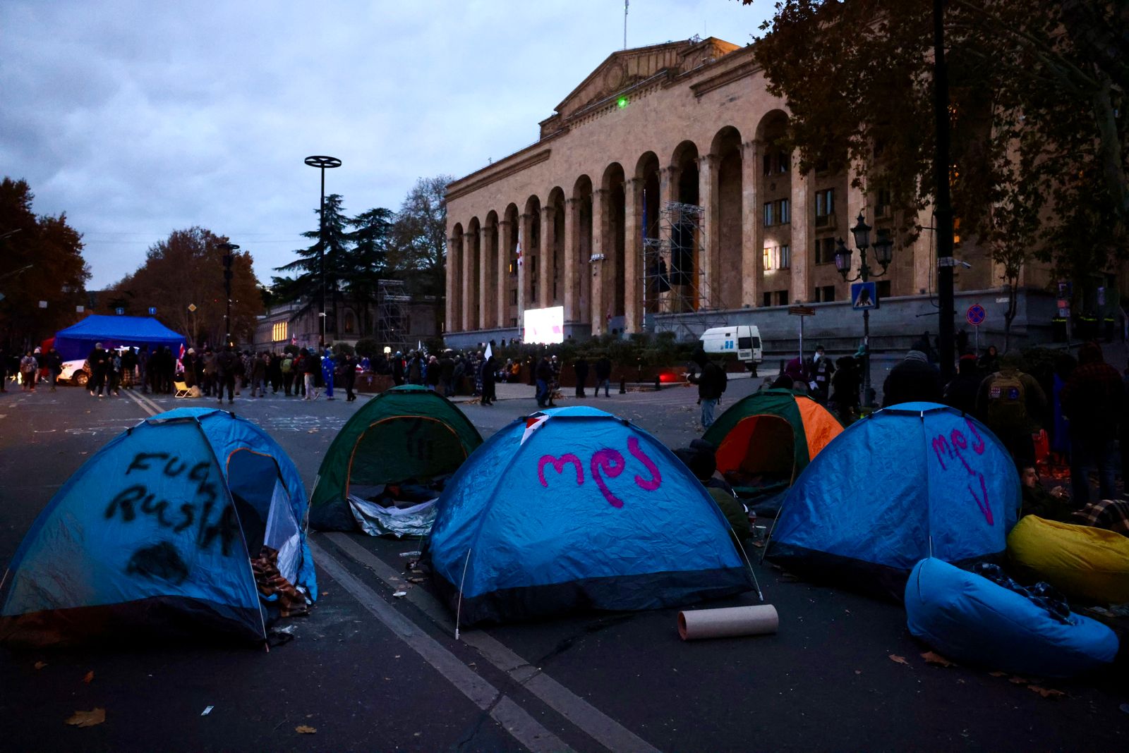 Photo Story | Overnight Protest Amid the First Session of New Parliament