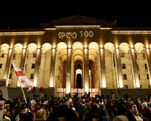 Photo Story | Georgians Mark 100th Day of Protests