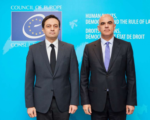 Public Defender Levan Ioseliani Meets Council of Europe’s Secretary General