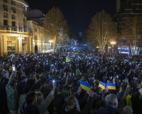 In Photos: Georgians March for Ukraine