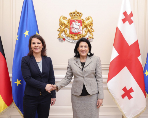 German FM Annalena Baerbock Visits Georgia