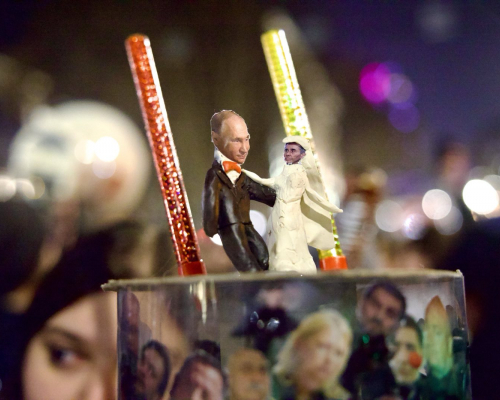 Photo Story | Ivanishvili’s Birthday Marked with Carnivalesque Protest
