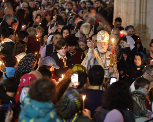 Protesters Celebrate Easter Together
