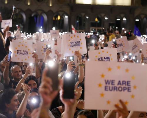 In Photos | Massive Pro-EU Rally in Tbilisi