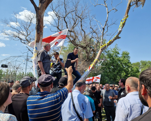 Police Stands by as Far-Right Groups Attack Tbilisi Pride Festival