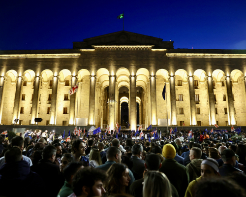 Photo Story | Citizens Protest Against Foreign Agents Law Deliberations in Legal Issues Committee
