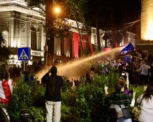 Photo Story | Police Crackdown on Peaceful Protesters Against Agents Law (April 30 – May 1)