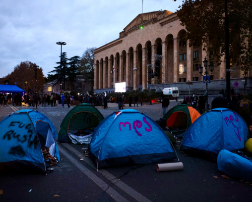 Photo Story | Overnight Protest Amid the First Session of New Parliament